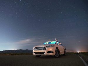 Ford Fusion drives itself in the dark