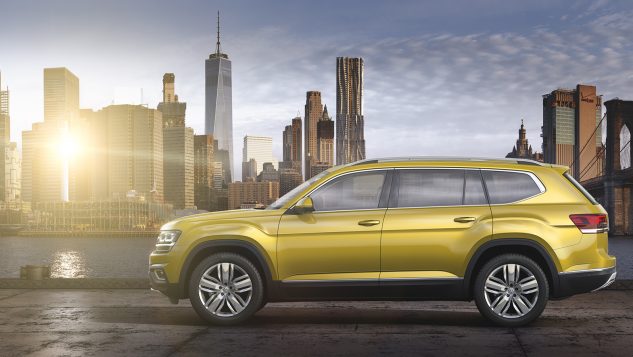 Volkswagen Unveils 2018 Vw Atlas 7 Penger Built In America Suv