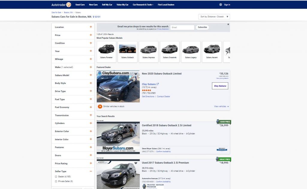 Sites Like Autotrader