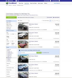 used car websites